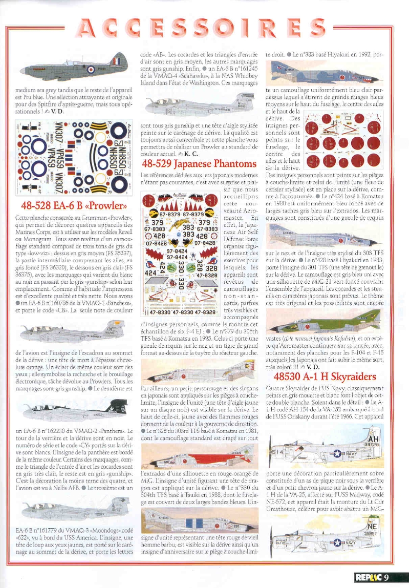Replic 118 - JINI Gekko, B-26 G Marauder, Spitfire Mk VIII &pwd= IX, Vautour 11 N
